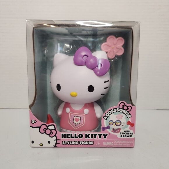 Hello Kitty Styling Figure W Accessories Sanrio Keroppi Cute Kawaii Stickers NIB - Picture 1 of 7